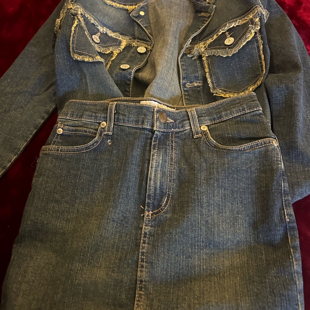 Vintage skirt and jacket set
